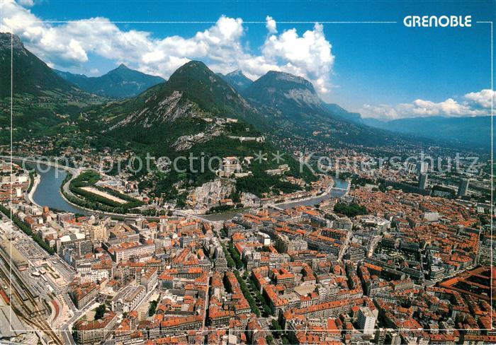 Grenoble 38 Vue generale aerienne L’Isere La Bastille