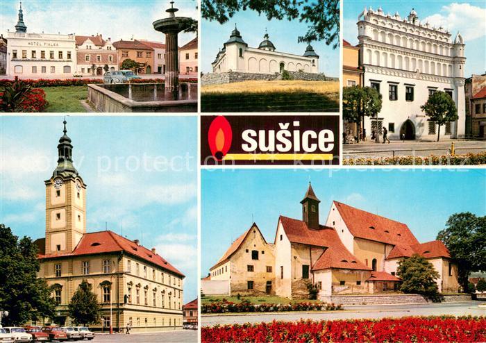 Susice CZ Muzeum je goticka stavba s renesancni atikou Radnice Byv klsterni kost