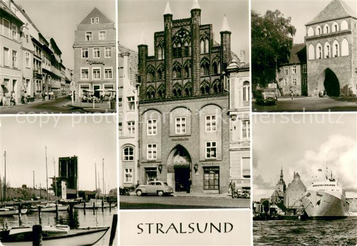 Stralsund Leninplatz Knieper Tor Alter Markt mit Bertram Wulflam Haus Ruegendamm