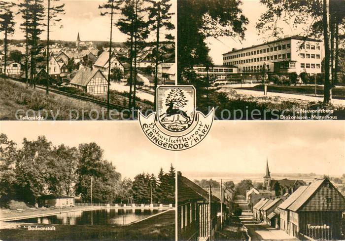 Elbingerode Harz Teilansichten Neuvandsburg Diakonissen Mutterhaus Badeanstalt T