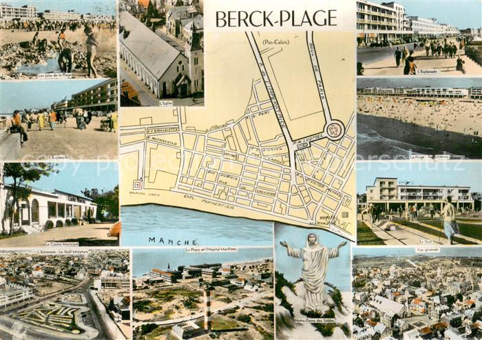 Berck-Plage 62 Les joijes de la Plage Eglise Esplanade Le Casino Municipal Le Ph