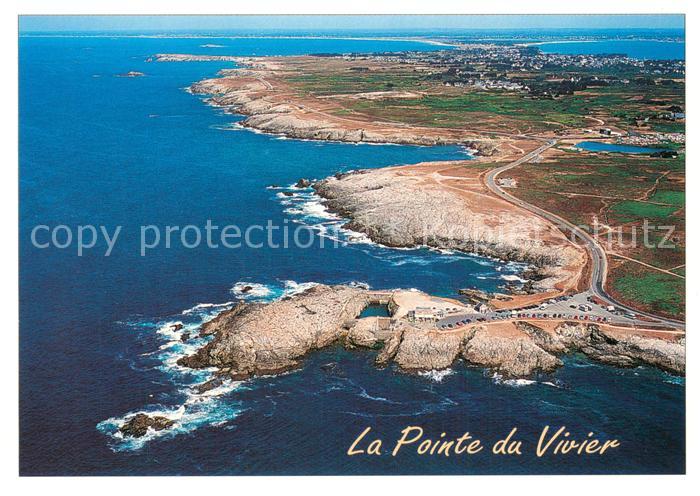 Quiberon 56 La Pointe du Vivier et la Cote Sauvage Vue aerienne