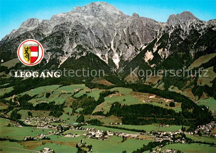 Leogang Fliegeraufnahme mit Leoganger Steinbergen und Kitzbueheler Alpen