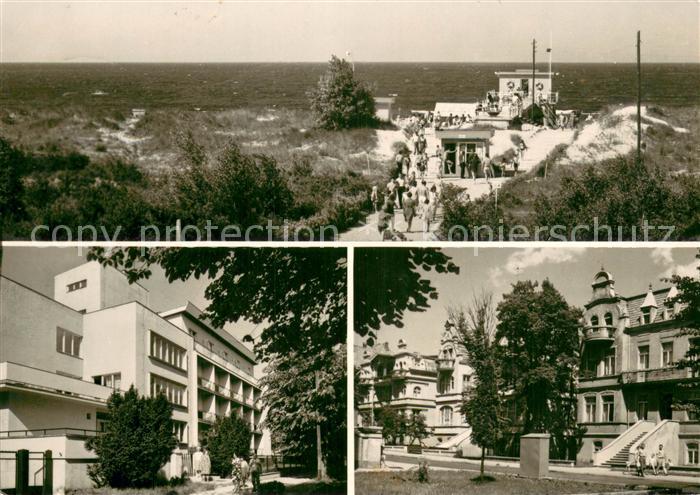Swinoujscie Swinemuende Wejscie na plaze Dom wypoczynkowy Ewunia Ulica Orkana