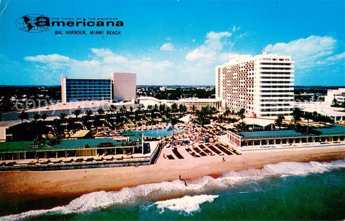 Miami Beach Hotel Americana Air view