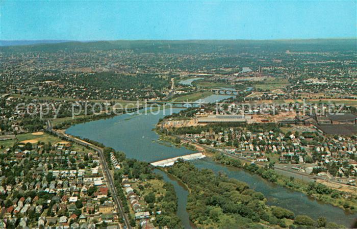 New Jersey US-State Fliegeraufnahme mit Garden State Parkway Bridge and Passaic