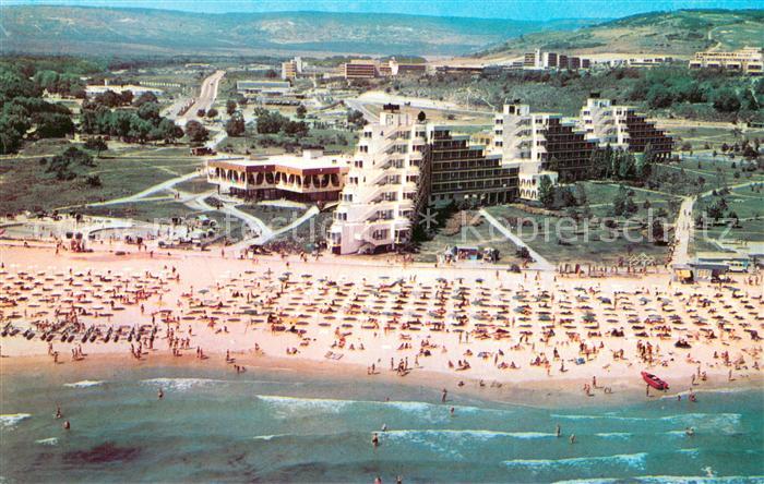 Albena Blick zur Kueste Fliegeraufnahme