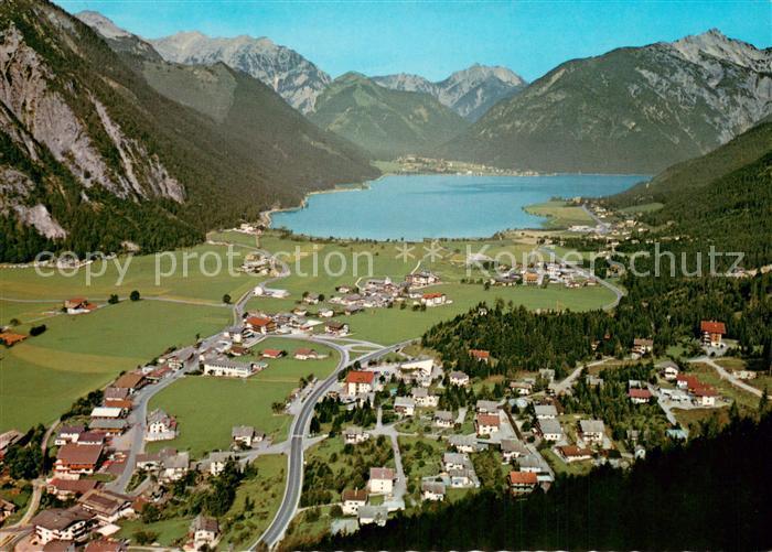 Maurach Achensee Fliegeraufnahme mit Karwendelgebirge