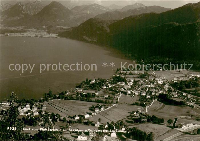 St Gilgen Wolfgangsee Blick vom Plombergstein