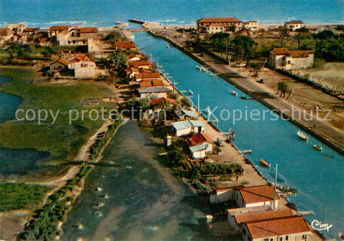 Carnon Plage Vue aerienne sur le Canal