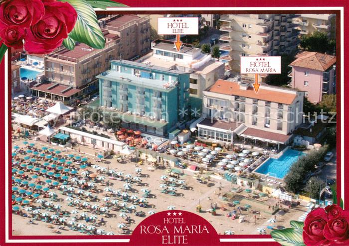 Bellaria IT Hotel Rosa Maria Elite Fliegeraufnahme