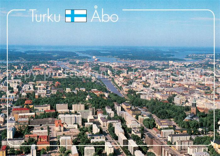 Turku Abo Suomi Fliegeraufnahme