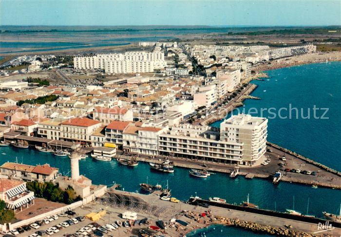 Le Grau-du-Roi 30 Gard Le Chenal Maritime et la Rive Gauche Vue aerienne