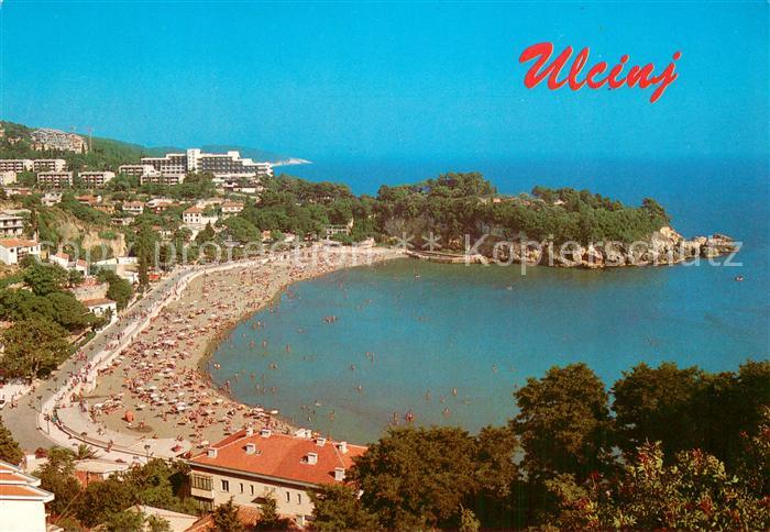 Ulcinj Montenegro Gradska Plaza Fliegeraufnahme