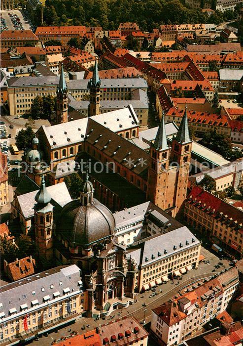 WueRZBURG Bayern Neumuenster und St Kiliansdom Fliegeraufnahme