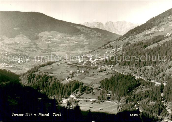 Jerzens Tirol AT Pitztal Fliegeraufnahme