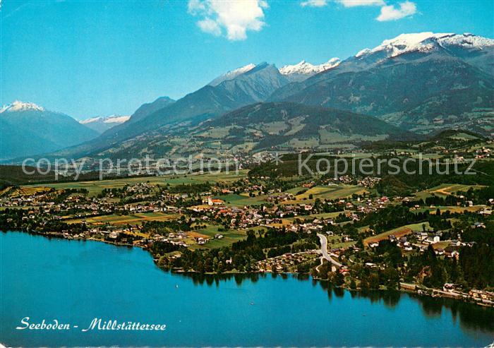 Seeboden Millstaettersee Fliegeraufnahme