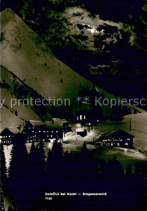 Damuels Vorarlberg bei Nacht im Bregenzerwald