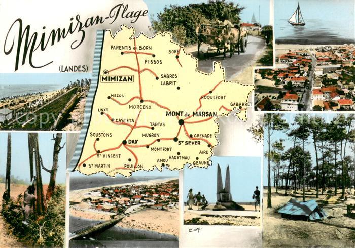 Mimizan Plage Teilansichten Strand Camping