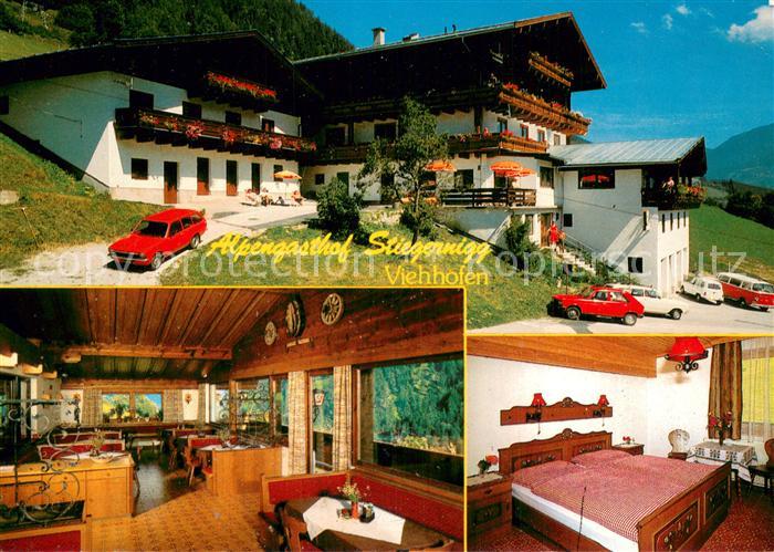 Viehhofen Salzburg Alpengasthof Stiegernigg Gastraum Zimmer
