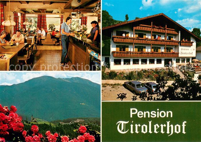 Rodeneck Italien Pension Tirolerhof Kranebitter Gaststube Panorama