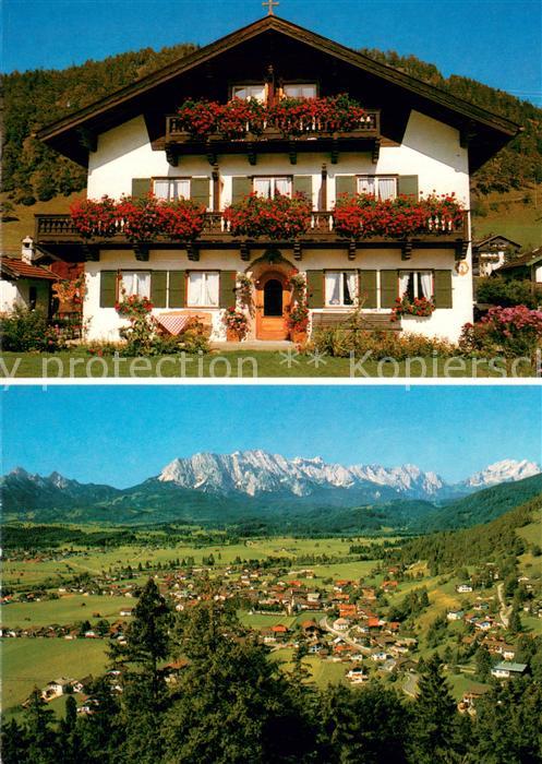 Wallgau Ferienwohnungen Henser Hof Panorama