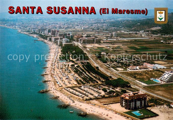 Santa Susanna Cataluna Fliegeraufnahme