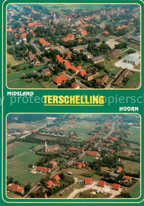 Terschelling NL Midsland mit Hoorn Fliegeraufnahme