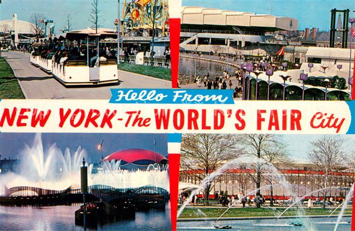 New York City The Worlds Fair Train ride Bell System Fountain of the Planets DuP