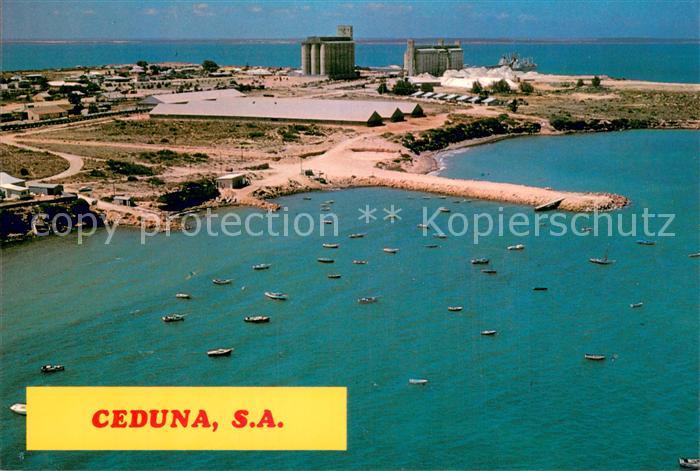 Ceduna Australia Aerial view of Fishing Fleet