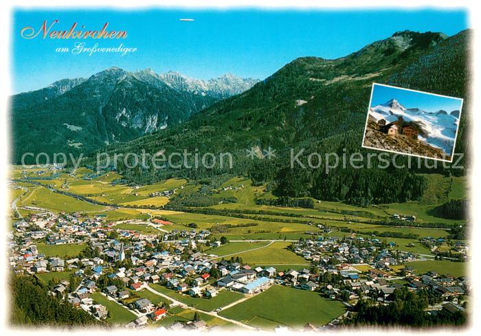 Neukirchen Grossvenediger Fliegeraufnahme mit Hohe Tauern und Oberpinzgau