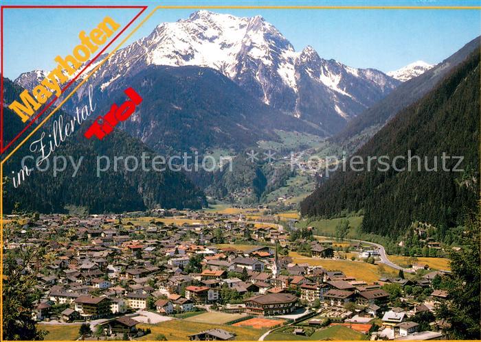 Mayrhofen Zillertal Fliegeraufnahme mit Gruenberg