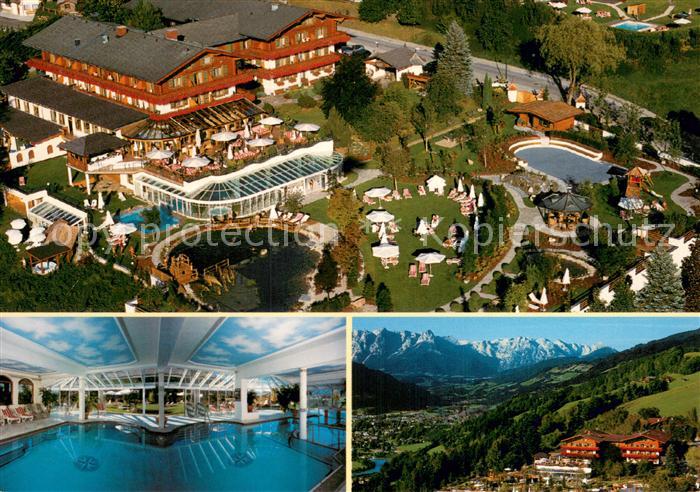 Sankt Johann Pongau Fliegeraufnahme Hotel Oberforsthof Hallenbad Panorama