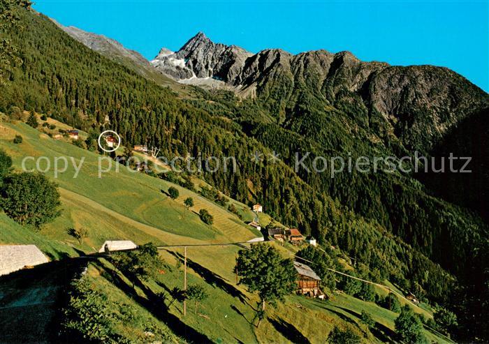 Oetz Fliegeraufnahme mit Jausenstation Schoenblick