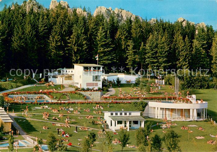 Viechtach Bayerischer Wald Freibad am Grossen Pfahl Fliegeraufnahme