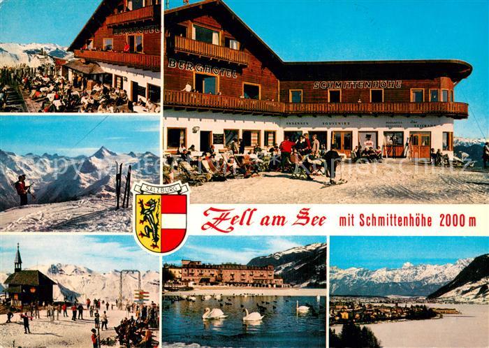 Zell See AT mit Berghotel Schmittenhoehe Elisabeth Kapelle Grand Hotel Steinerne