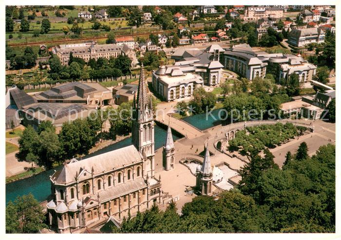Lourdes Hautes Pyrenees Vue aerienne du Sanctuaire