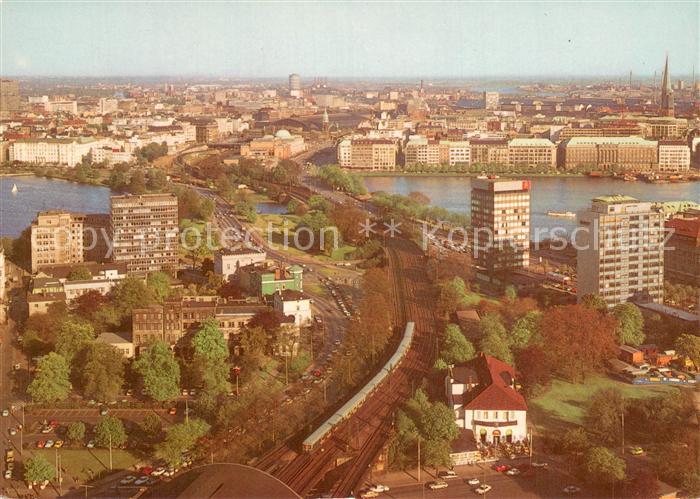 HAMBURG  CITY Blick vom Plaza auf die City