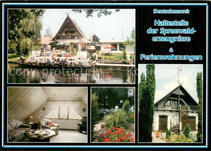 Luebben Spreewald Deutschmanns Haltestelle der Spreewalderzeugnisse und Ferienwo