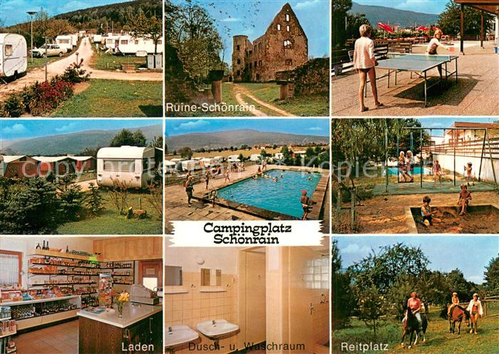 Hofstetten Main Campingplatz Schoenrain Ruine Freibad Laden Waschraum Reitplatz