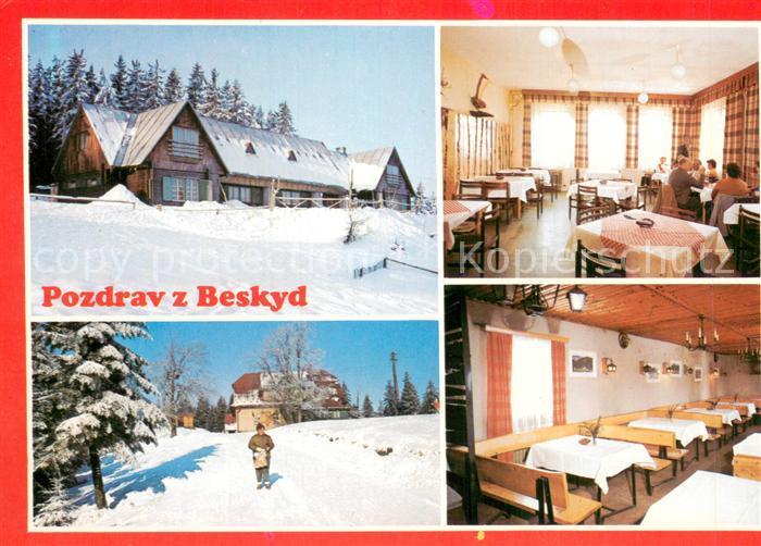 Beskydy CZ Tunsticka chata Na Beskyde Interier turisticke chatyy Trestik Turisti