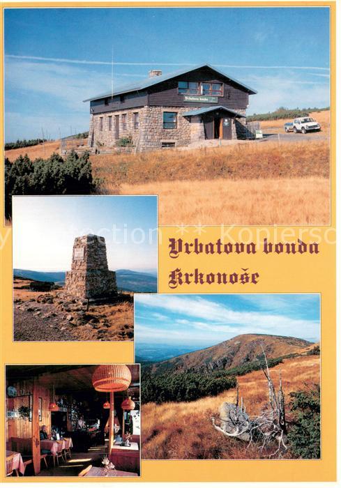 Riesengebirge Krkonose Karkonosze Vrbatova bouda Monument Gaststube Panorama