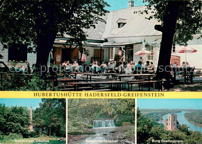 Greifenstein Niederoesterreich Hubertushuette Hadersfeld Terrasse Obelisk Hagenb