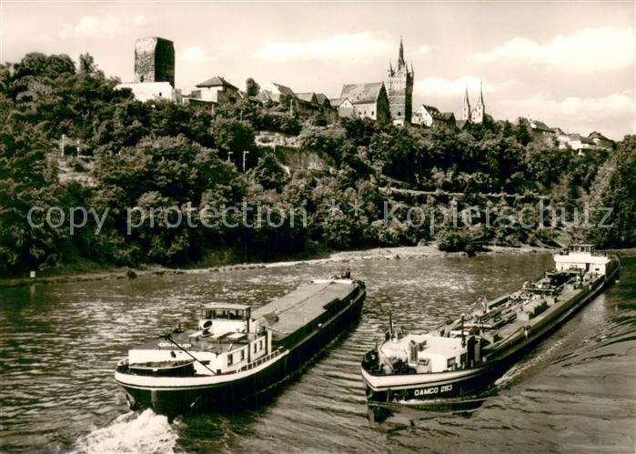 Bad Wimpfen Neckarpartie Frachter