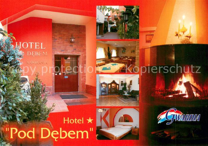 Zielona Gora Gruenberg Hotel Pod Debem Gastraeume Zimmer Kamin