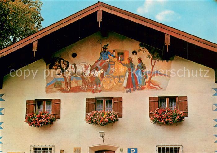 Unterwoessen Gemaelde am Postamt Unterwoessen