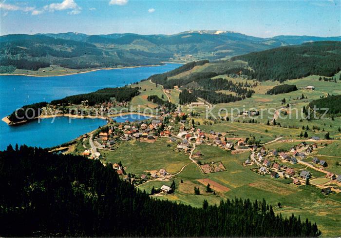 Schluchsee Panorama Blick zum Feldberg Schwarzwald