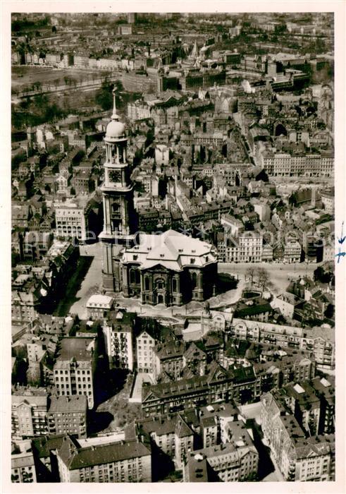 HAMBURG  CITY Der Michel in seiner frueheren Umgebung