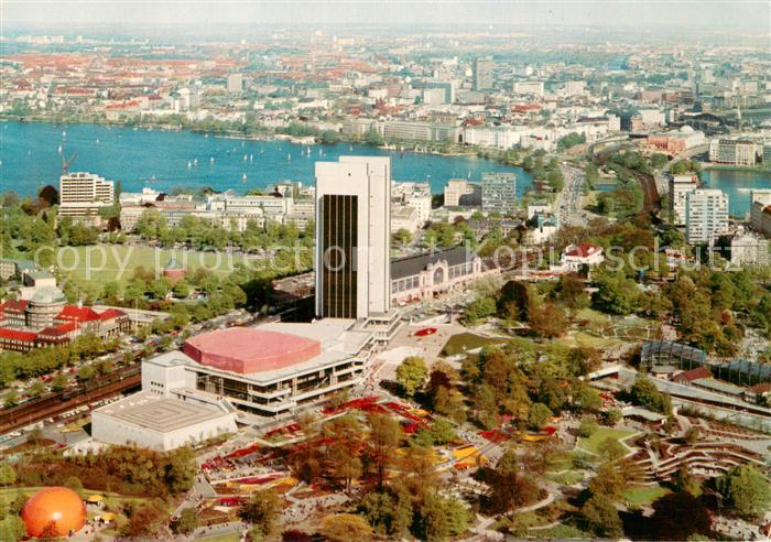 HAMBURG  CITY Blick vom Fernsehturm Congress Centrum Alster