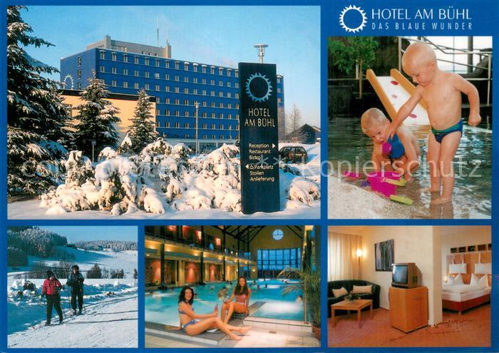 Eibenstock Hotel am Buehl Hallenbad Fremdenzimmer Winterlandschaft Wintersport